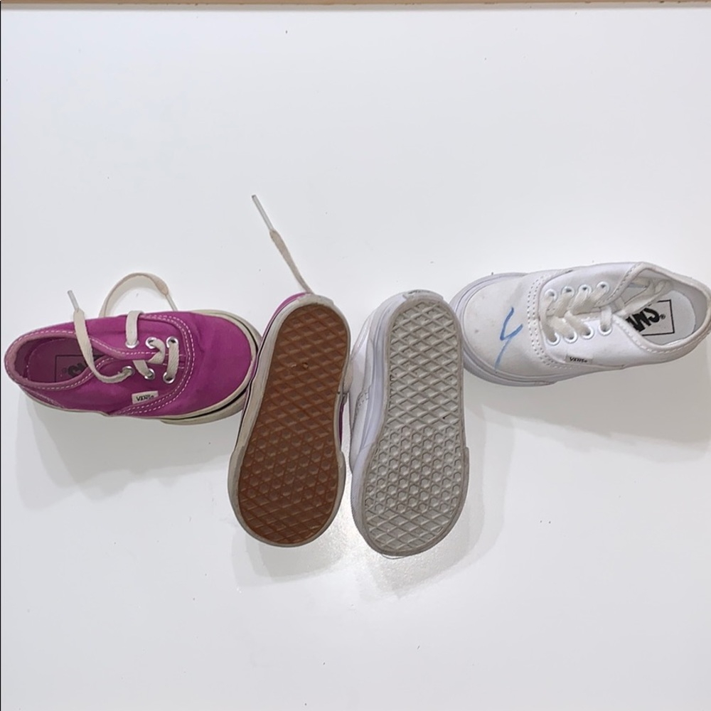 toddler girls VANS lace up shoes